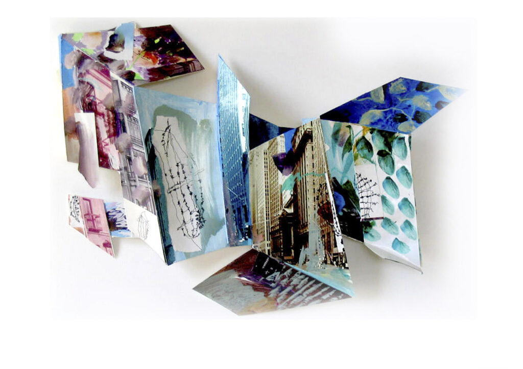 SERIE CIUDADES . 60 x 55 cms. (Mixta/papel). 2005