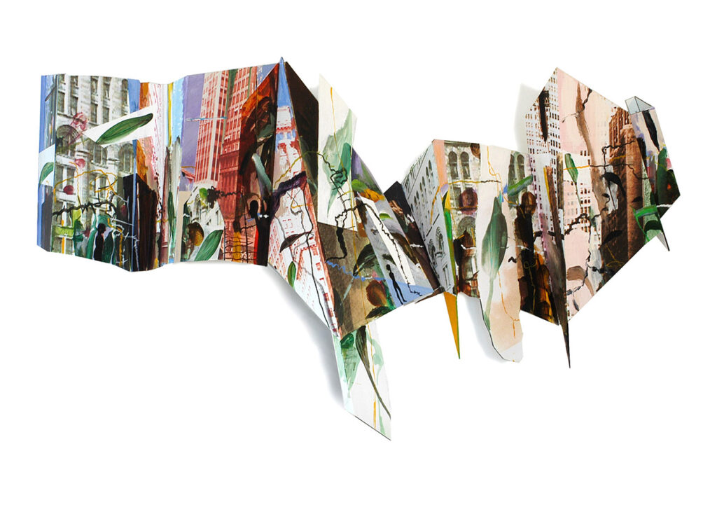 DE LAS CIUDADES II (SERIE) 2005. 78 x 120 x 12 cm (Mixta/aluminio)