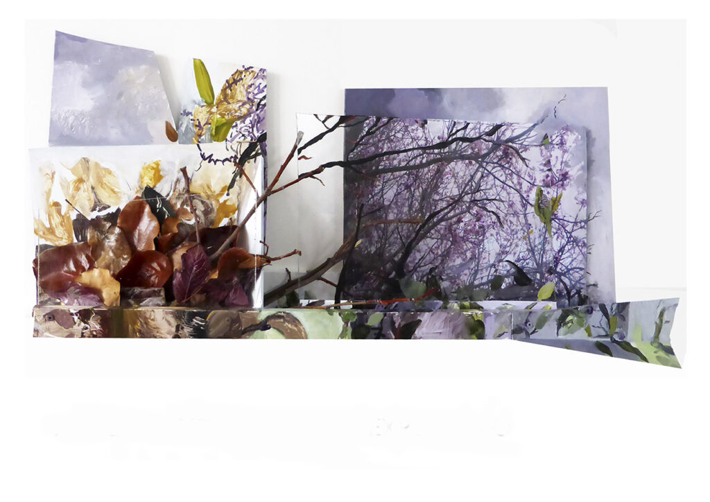 JARDINES DE UNA VIDA 2018 (PINTOESCULTURA) 70 cmx 50 cm x 15 cm (Mixta/madera)