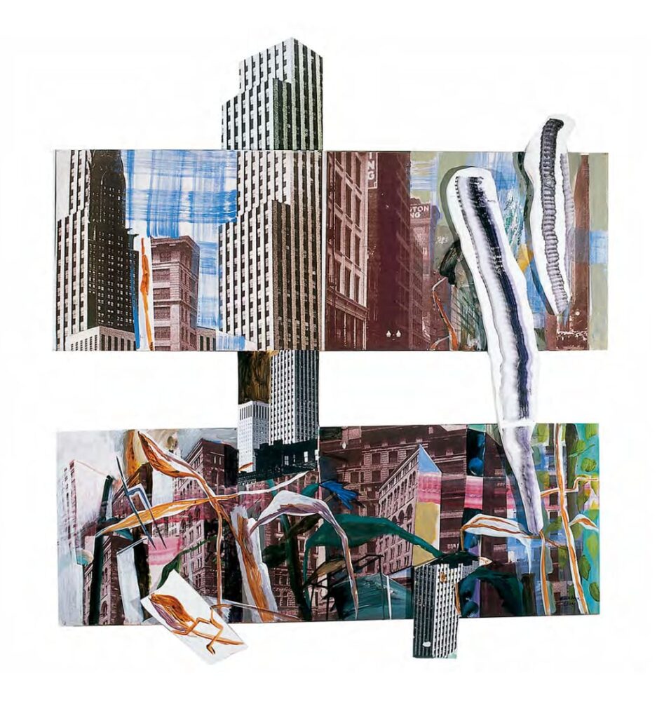 CIUDAD Y JARDIN2003. 140 x 122 cm (Mixta/madera)