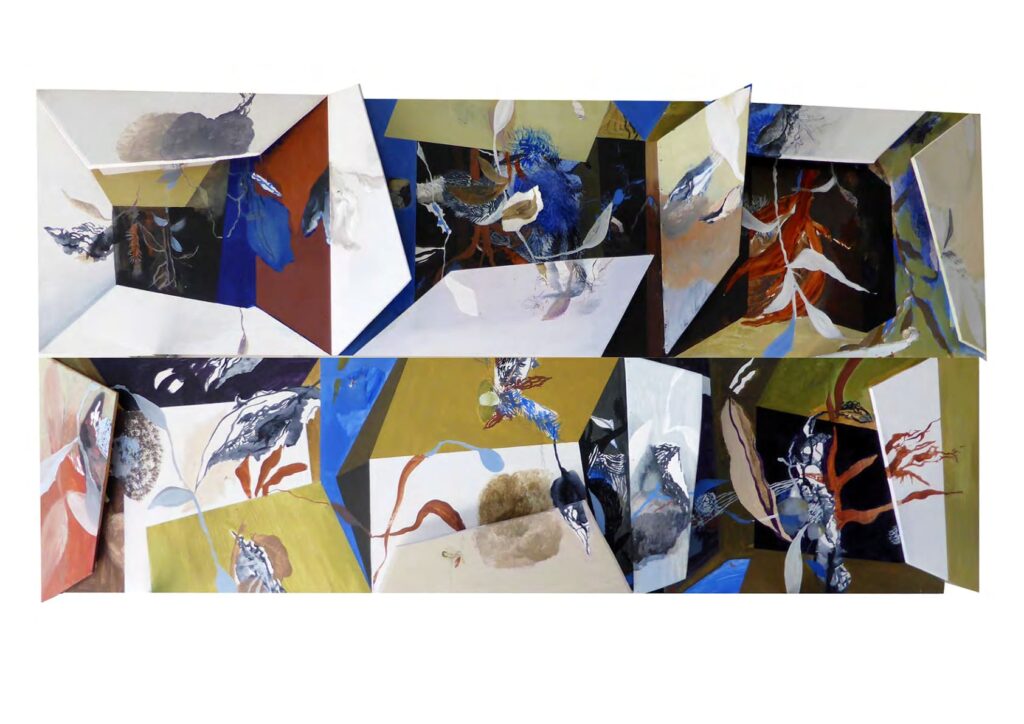 DÍPTICO2011. 80 x 57 x 7 cm (Mixta/madera)