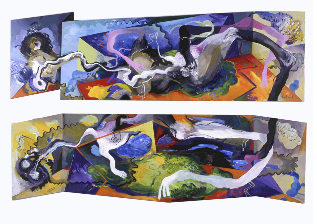 METAMORFOSIS INTERIOR1987. 120 x 200 cm (Mixta/tabla)